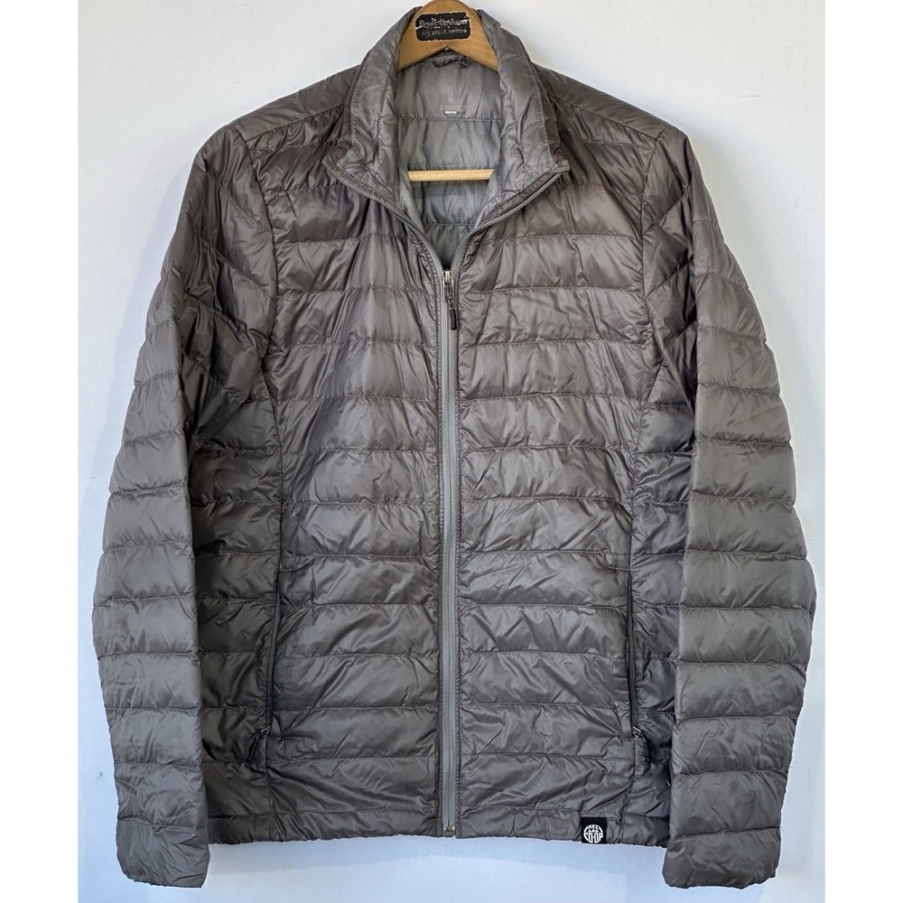 REI Co-op Down Puffer Jacket Gray Lightweight Men's M
